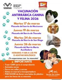 Refuerzan vacunaci&oacute;n antirr&aacute;bica en San Crist&oacute;bal de Las Casas