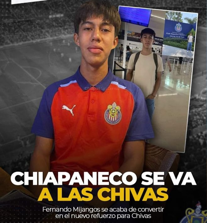 Chiapaneco se va al Club Deportivo Guadalajara.