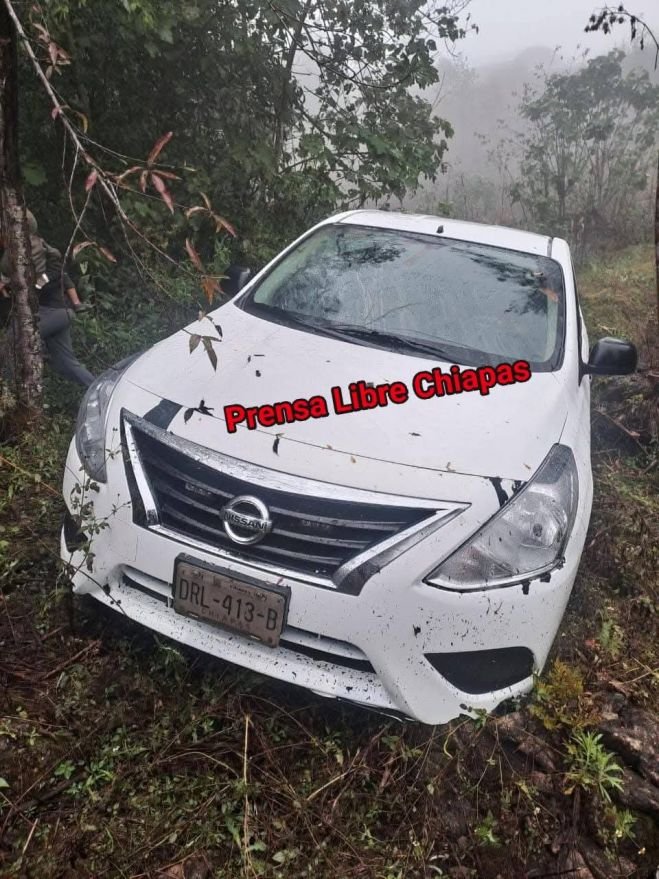 Localizan vehículo abandonado en Oxchuc