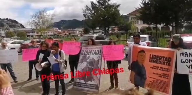 Exigen liberación de Manuel Gómez Vázquez, base de apoyo del EZLN