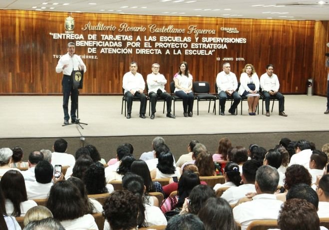 Con m&aacute;s de 65 mdp se impulsar&aacute; trabajo educativo de mil 189 escuelas p&uacute;blicas de Chiapas