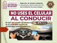 Exhortan a evitar el uso del celular al conducir