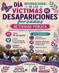 Familias de desaparecidos alzar&aacute;n la voz en San Crist&oacute;bal de Las Casas