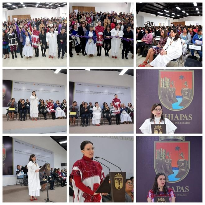 Inauguran presidenta Jer&oacute;nima Toledo y Mar&iacute;a Mandiola de SEIGEN Chiapas,  Encuentro Internacional Econom&iacute;a Social Solidaria entre Mujeres