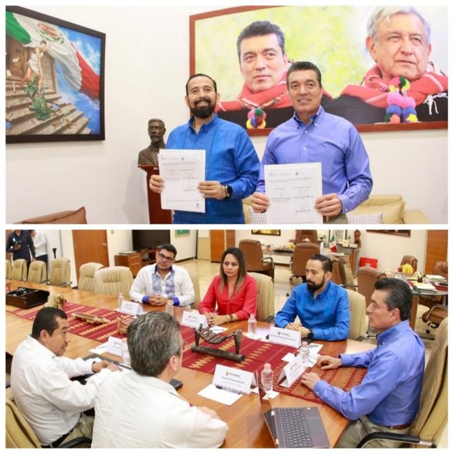 Firman Rutilio Escand&oacute;n y titular de Fovissste convenio del programa &ldquo;Tu Casa en la Ciudad&rdquo;