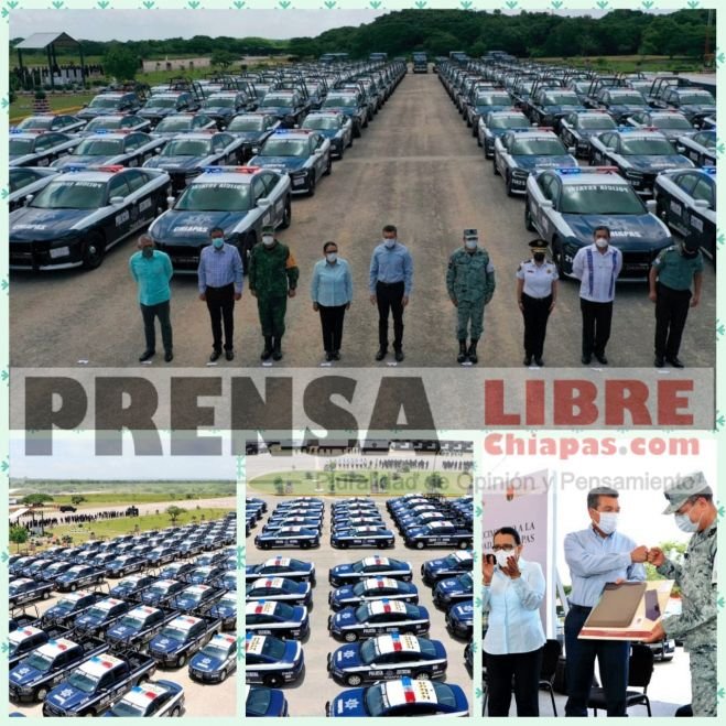 Con mayor equipamiento, veh&iacute;culos y capacitaci&oacute;n, Rutilio Escand&oacute;n fortalece la seguridad en Chiapas