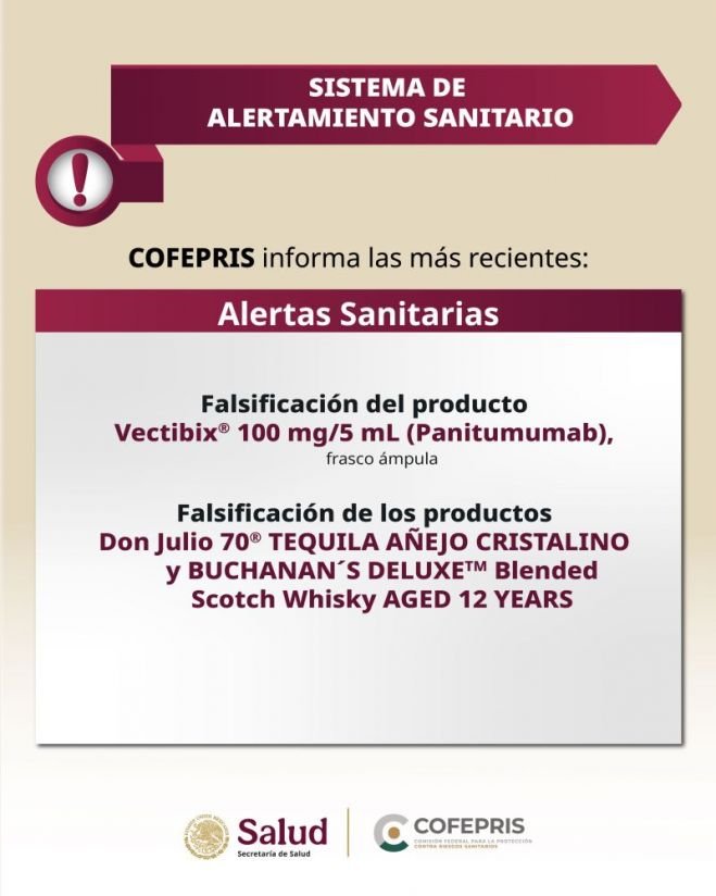 COFEPRIS alerta por medicamentos oncol&oacute;gicos y bebidas alcoh&oacute;licas falsificadas; piden evitar compras en el mercado informal