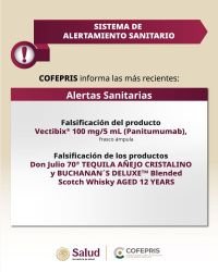 COFEPRIS alerta por medicamentos oncol&oacute;gicos y bebidas alcoh&oacute;licas falsificadas; piden evitar compras en el mercado informal