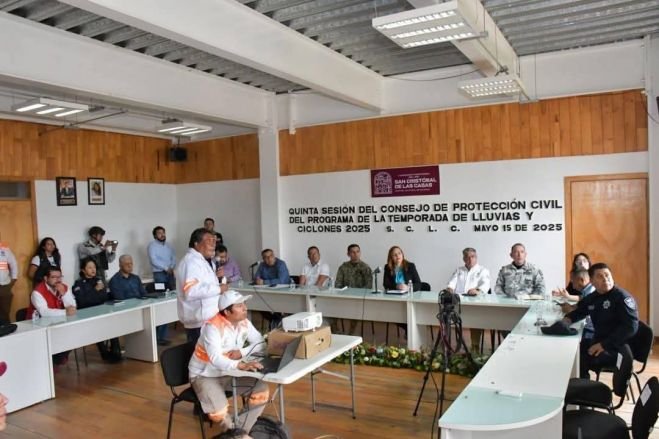 San Cristóbal de Las Casas se encuentra preparado para la temporada de lluvias y ciclones tropicales 2025