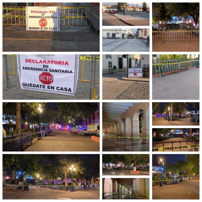 Por contingencia se cierra Parque Central y Plaza de la Paz en San Cristóbal de Las Casas