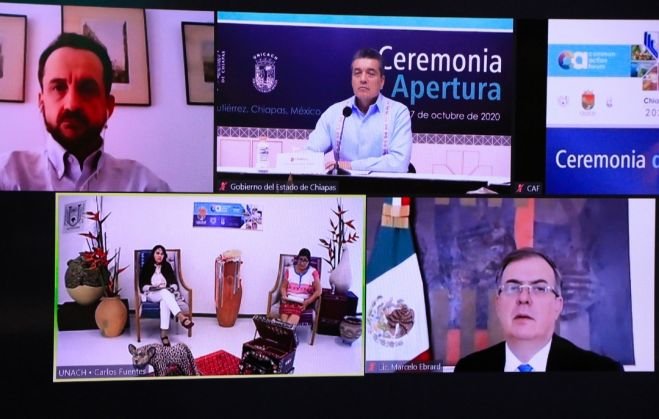 RUTILIO ESCANDÓN Y MARCELO EBRARD INAUGURAN EL COMMON ACTION FORUM CHIAPAS 2020