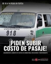 Retos del transporte p&uacute;blico de pasaje en Chiapas para 2016