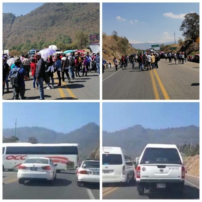Maestros del NEI bloquean carretera de cuota San Cristóbal-Tuxtla