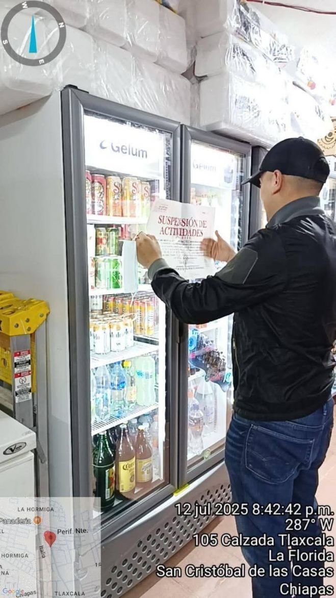 Realizan operativo en bares y cantinas de San Cristóbal para verificar su funcionamiento legal