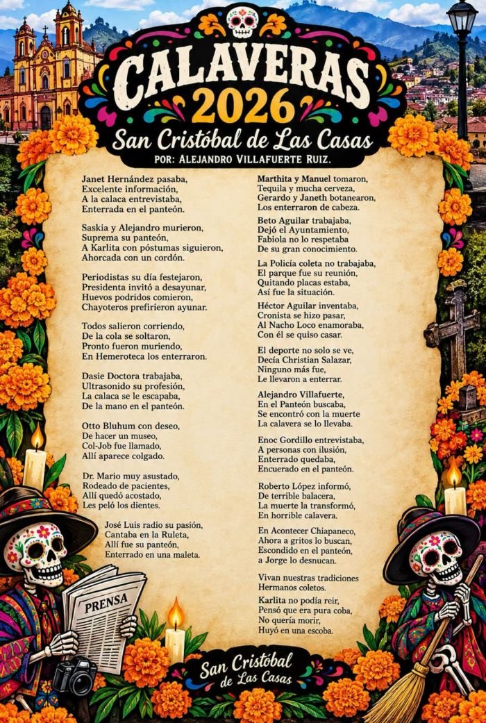 CALAVERAS 2026 SAN CRIST&Oacute;BAL DE LAS CASAS