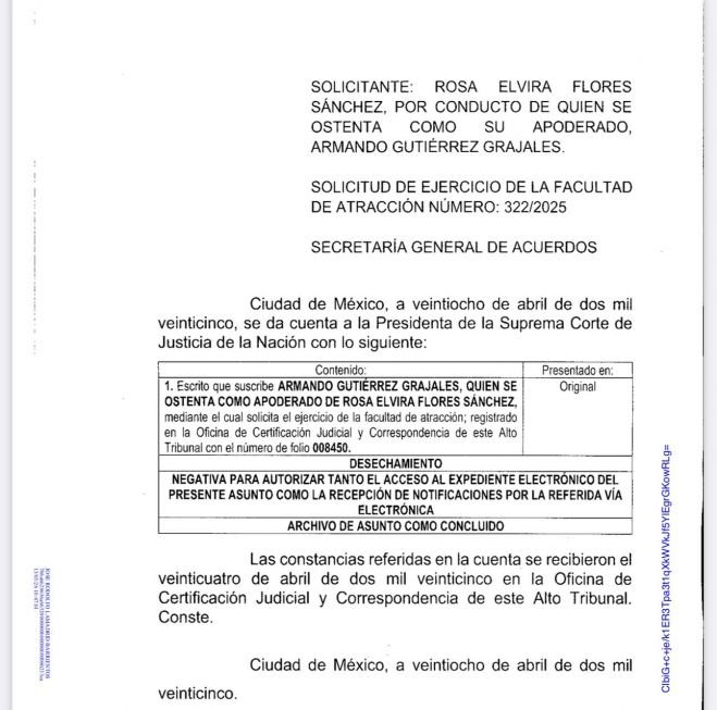 Resuelve la Suprema Corte como caso concluido el expediente de la Caja Popular San Juan Bosco