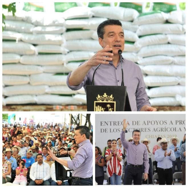 Con mayor apoyo a campesinos, garantizamos la seguridad alimentaria en Chiapas: Rutilio Escand&oacute;n