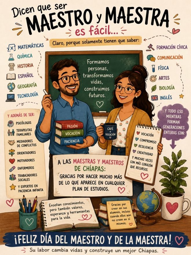 Ser maestro en Chiapas: ense&ntilde;ar materias&hellip; y tambi&eacute;n sostener realidades
