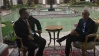 Esta imagen fue tomada poco antes de que comenzara la entrevista de Ramos a Maduro.  