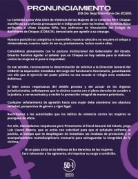 50+1 exige justicia por presunta agresi&oacute;n contra mujer