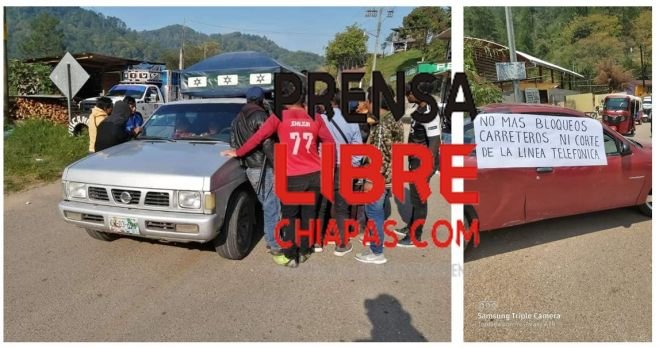 Habitantes de Oxchuc amenazan en retirar el bloqueo en Abasolo