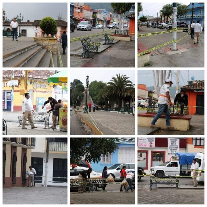 Ayuntamiento de San Cristóbal de las Casas trabaja con los comités vecinales para realizar cierre de parques frente a la pandemia de COVID-19