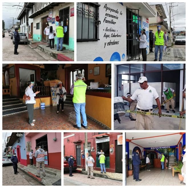 Ayuntamiento de San Crist&oacute;bal y Distrito de Salud II notifican medidas de prevenci&oacute;n a establecimientos esenciales y no esenciales