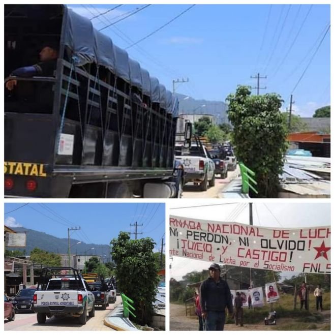 Denuncia el FNLS ingreso de la Guardia Nacional a la comunidad R&iacute;o Florido 
