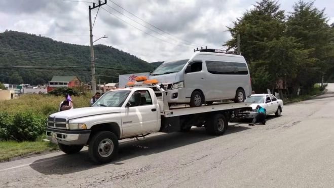 Operativo contra transporte irregular deja tres unidades aseguradas