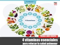 4 vitaminas esenciales para reforzar la salud pulmonar 