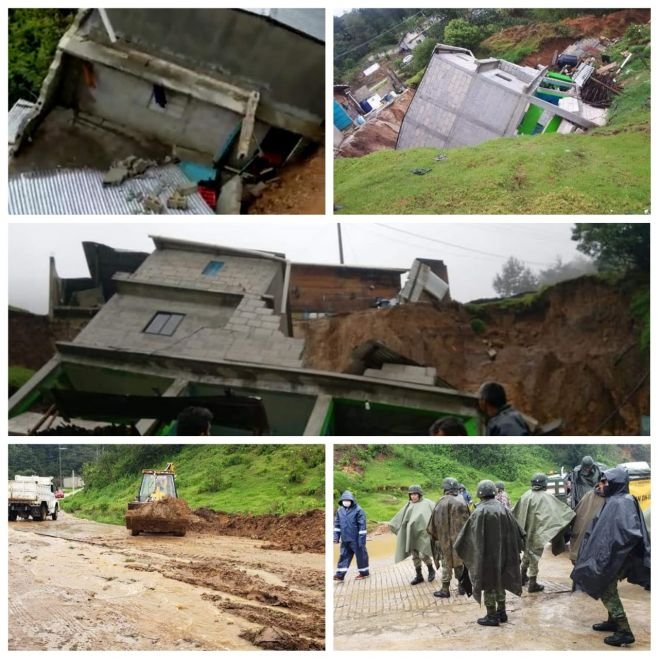 Colapsan cinco casas en Chamula
