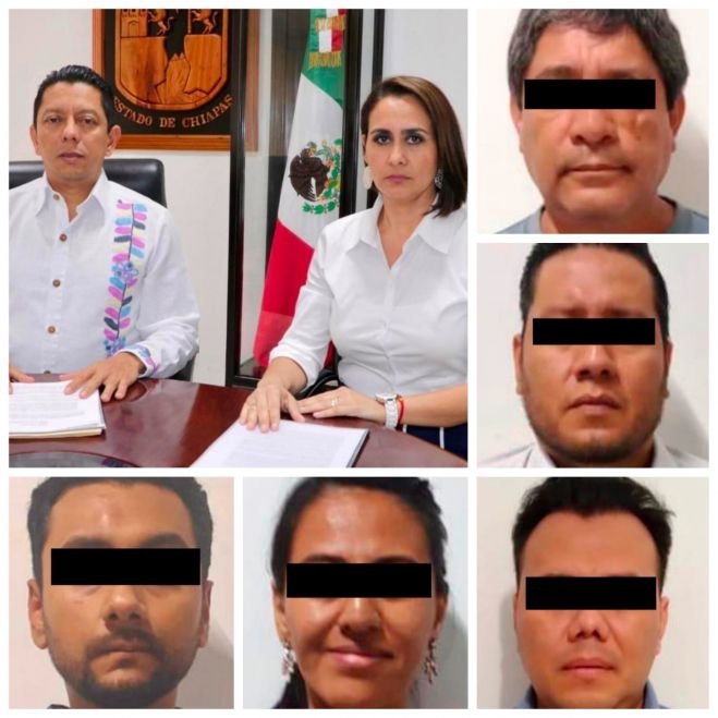  En trabajo coordinado con la Secretar&iacute;a de la Honestidad, FGE detiene a cinco exservidores p&uacute;blicos por presuntos actos de corrupci&oacute;n