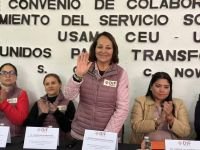 DIF municipal realiza firma de convenio de colaboración para el fortalecimiento del servicio social universitario