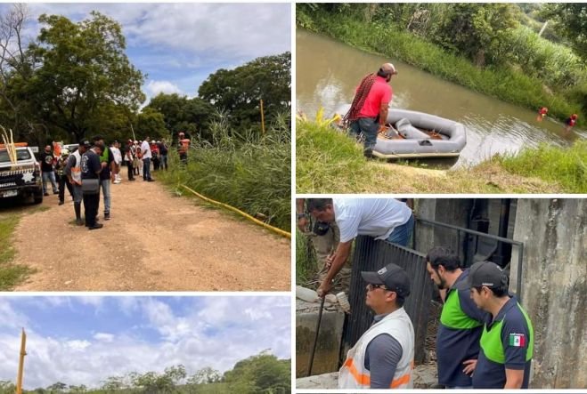 CUERPOS DE  AUXILIO RESCATA  SIN VIDA  EL  MENOR DE SCLC DESAPARECIDO EN EL VERTEDOR                                       