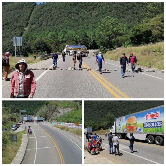 MAESTROS REALIZAN POR TERCERA OCASIÓN BLOQUEO TOTAL EN LA DE CUOTA SC-TUXTLA