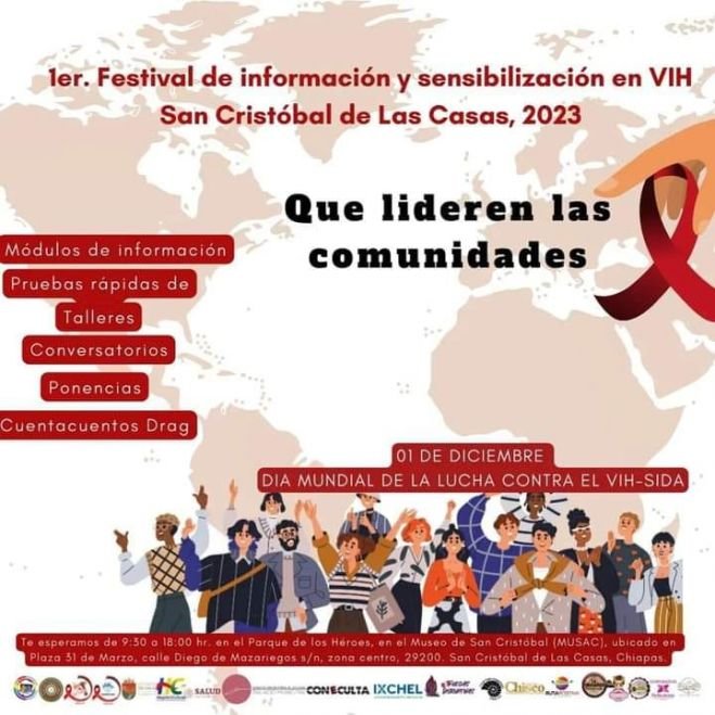 Realizarán Festival de Información y Sensibilización en VIH