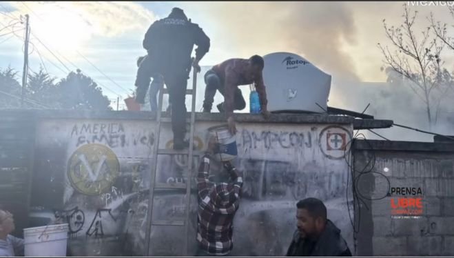 Incendio consume vivienda en SCLC