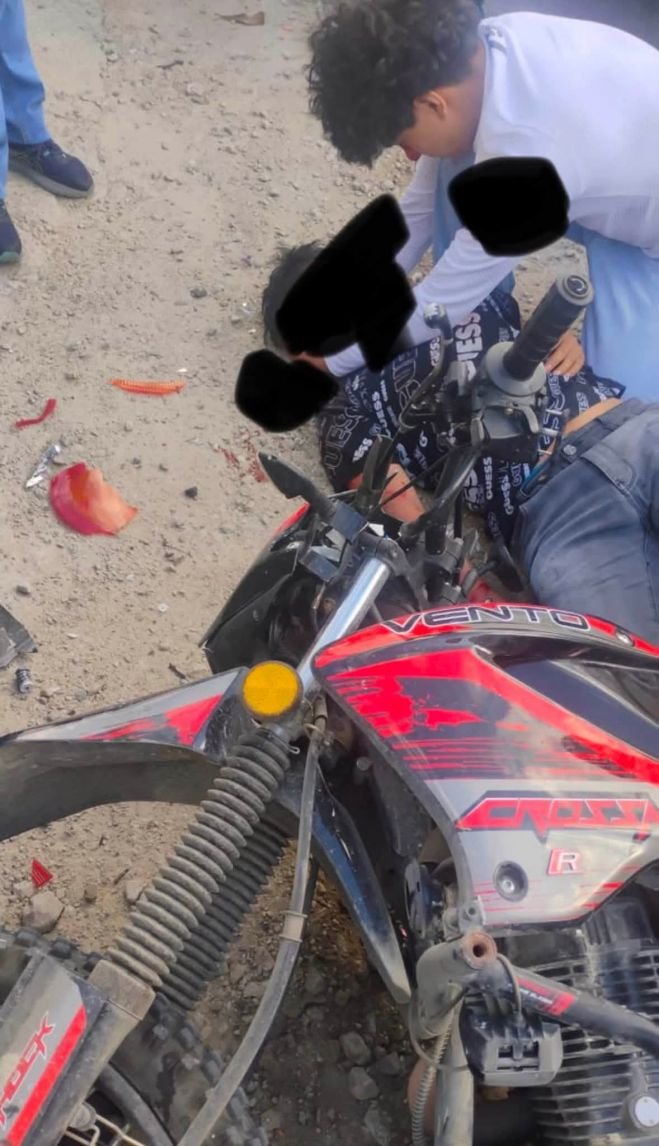 Motociclista resulta gravemente heridö tras accidente vial