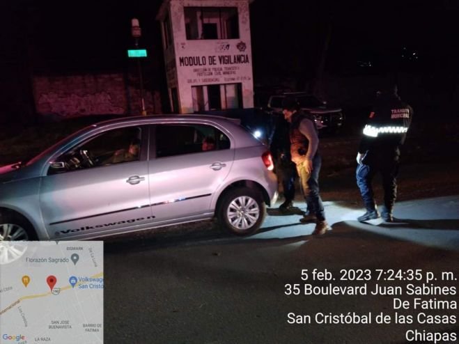 Policía Municipal continúa trabajando en favor de la seguridad en San Cristóbal de Las Casas