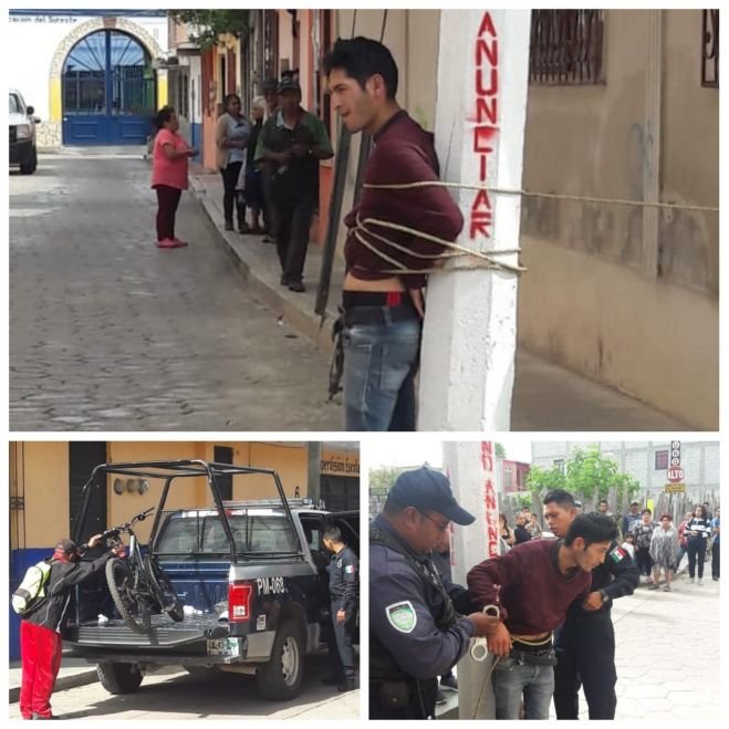 Detienen a presunto ladr&oacute;n de bicicletas en los Pinos