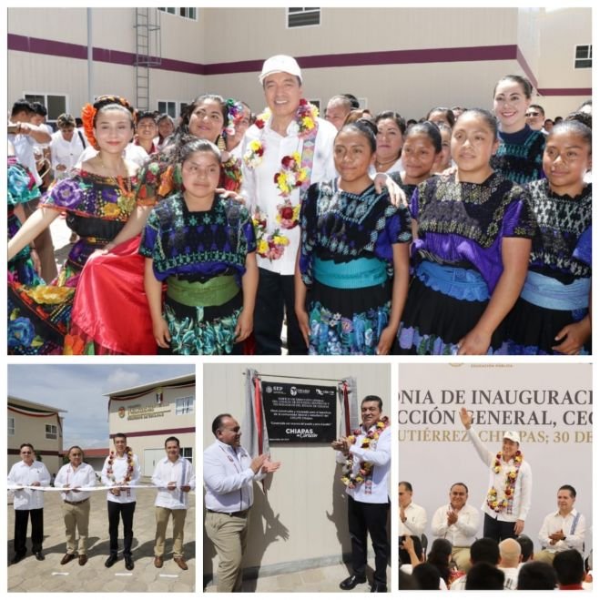 Inaugura Rutilio Escand&oacute;n nuevas oficinas centrales del CECyTE Chiapas