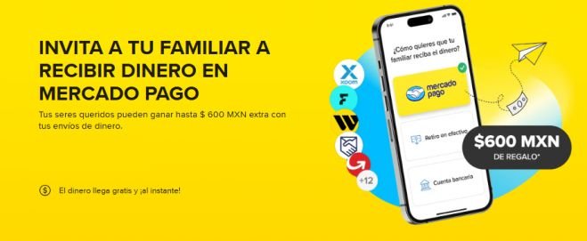Gana hasta $600 al recibir dinero del extranjero con Mercado Pago