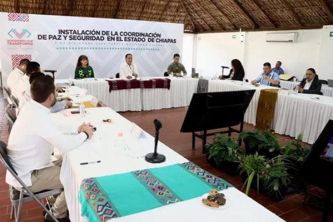 Eduardo Ramírez instala la Coordinación de Paz y Seguridad en el Estado de Chiapas