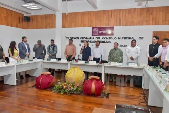 Fortalecen estrategia de seguridad para preservar la paz en San Crist&oacute;bal de Las Casas