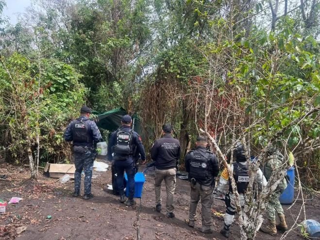 ASEGURAN NARCOLABORATORIO EN EL MUNICIPIO DE SANTIAGO EL PINAR