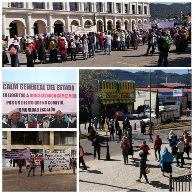 Habitantes de el Escalón marchan para  pedir cancelación de órdenes de aprehensión