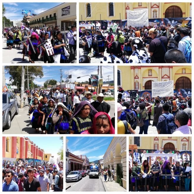 Marchan sobrevivientes de la masacre de Acteal en San Cristóbal