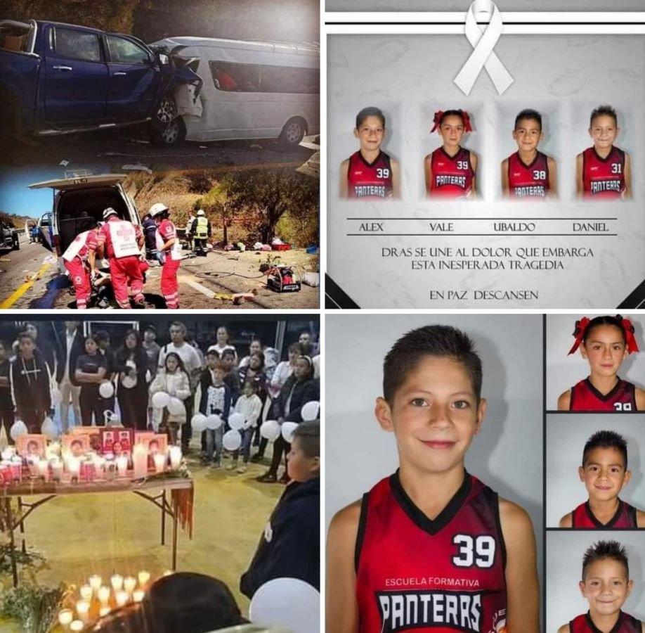 Mueren niños basquetbolistas en choque; se dirigían a un torneo en Oaxaca