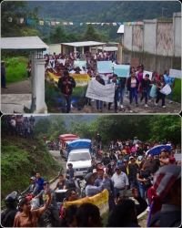 Municipios zoques de Chiapas marchan contra reanudación de la explotación minera