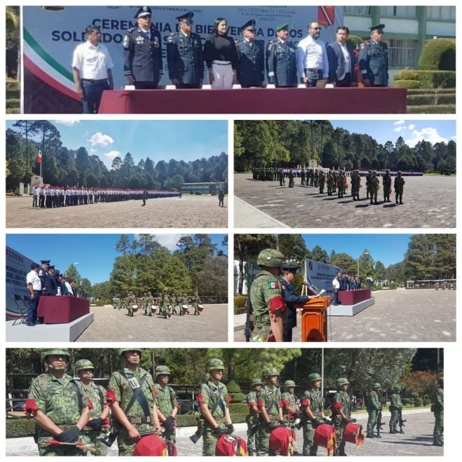 Dan bienvenida a soldados del Servicio Militar Nacional y mujeres voluntarias